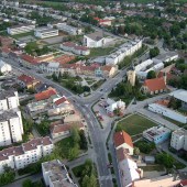 Letecký pohľad na stred mesta