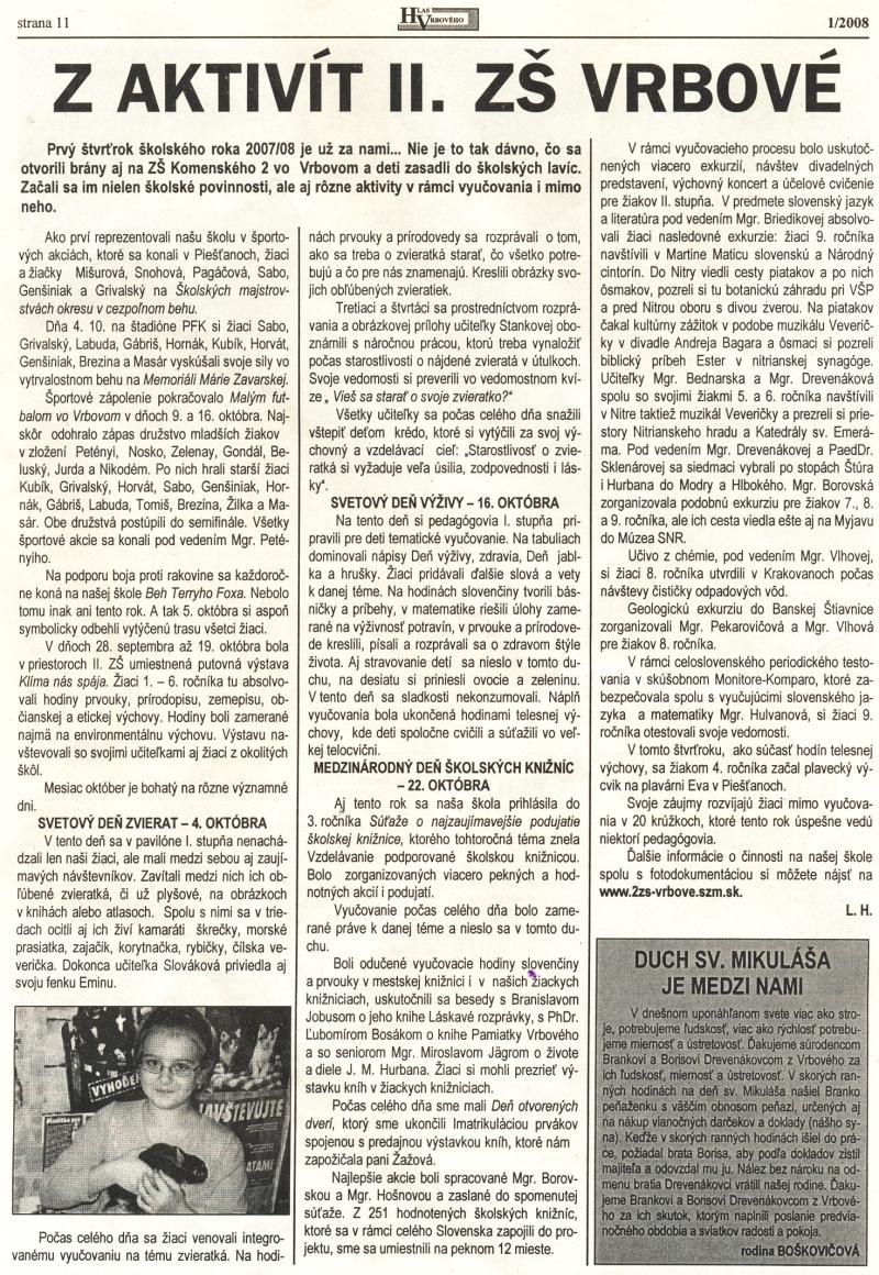 Hlas Vrbového 1/2008, strana 11