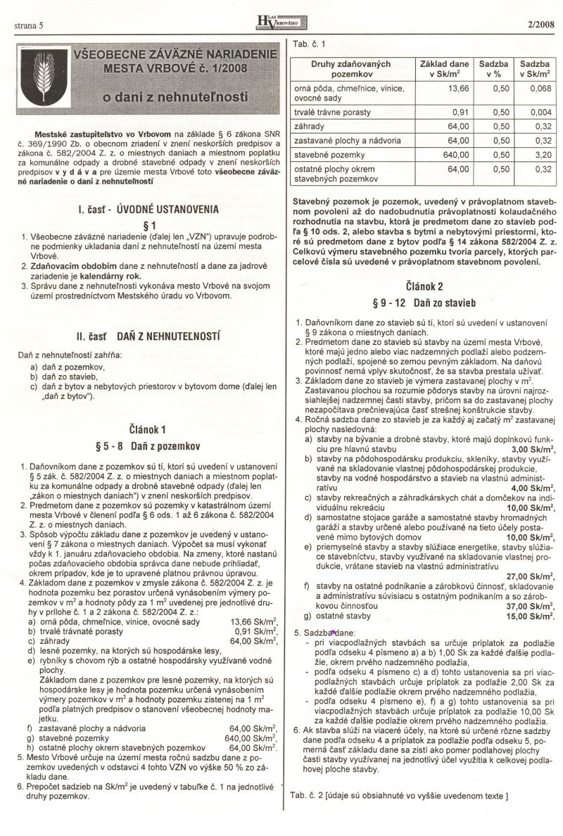 Hlas Vrbového 2/2008, strana 5