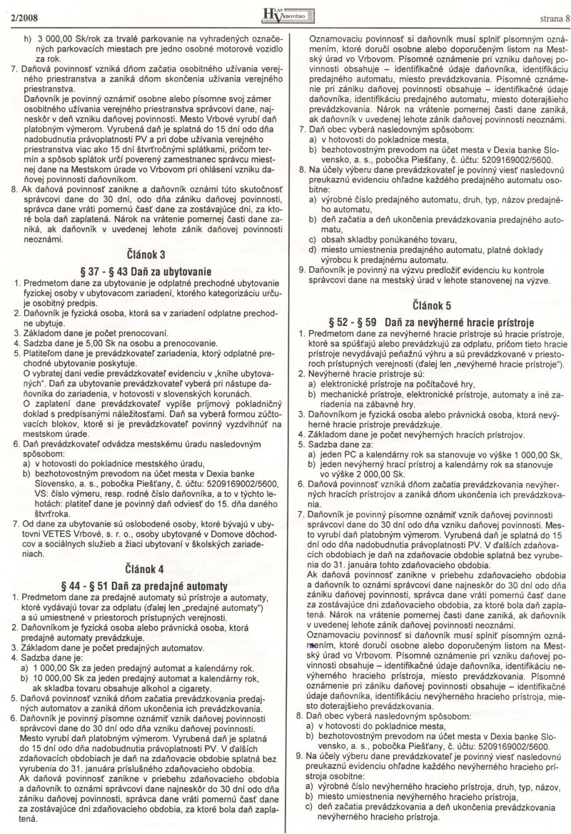 Hlas Vrbového 2/2008, strana 8