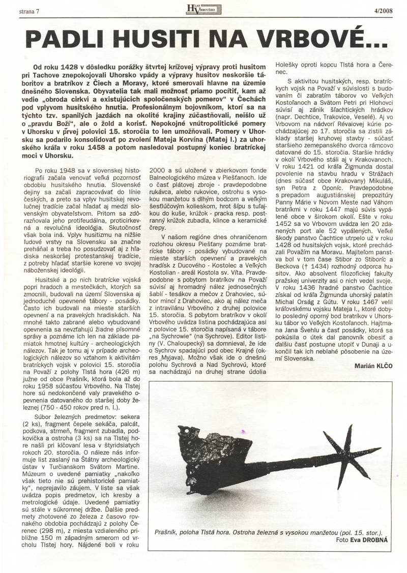 Hlas Vrbového 4/2008, strana 7