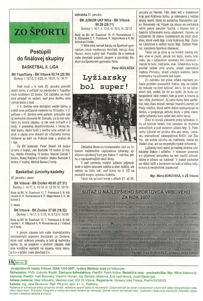 Hlas Vrbového 4/2008, strana 8