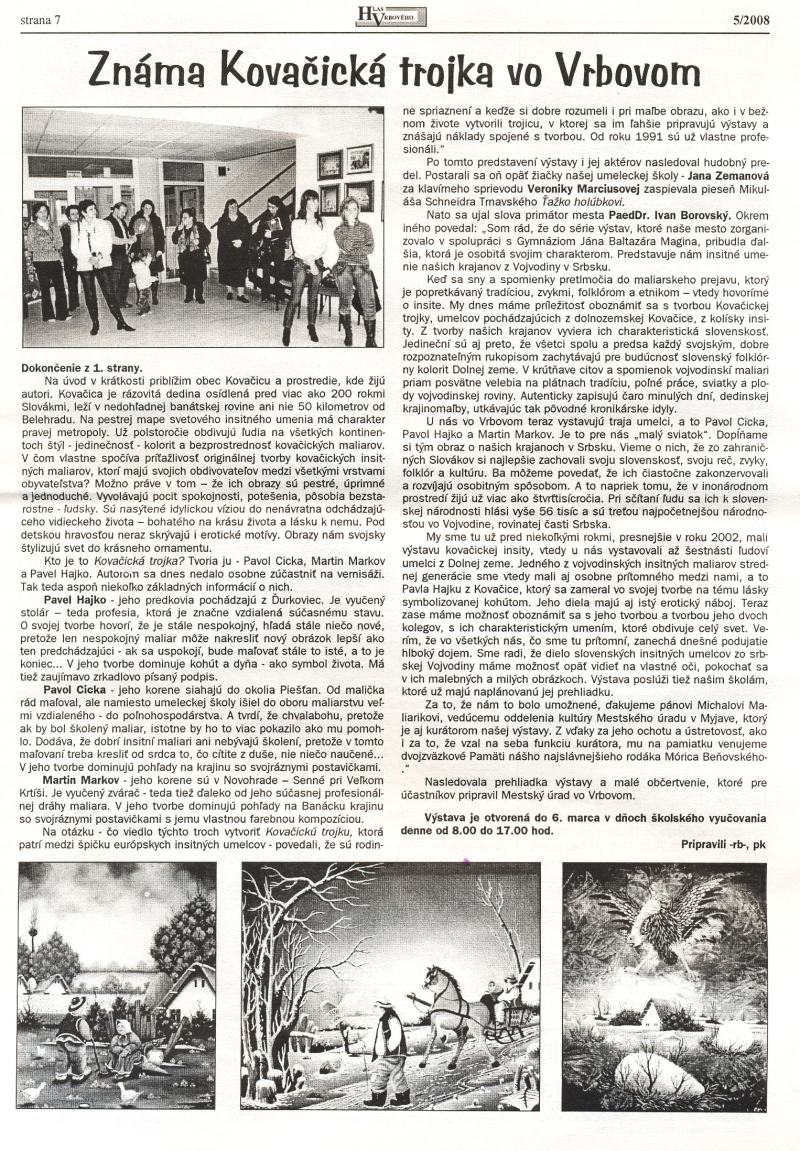 Hlas Vrbového 5/2008, strana 7