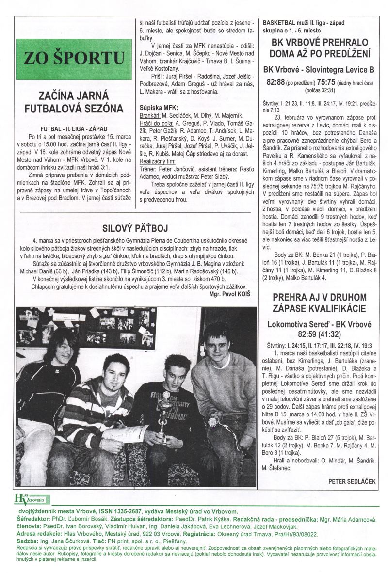 Hlas Vrbového 6/2008, strana 8