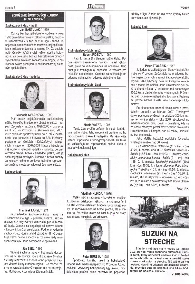 Hlas Vrbového 7/2008, strana 5