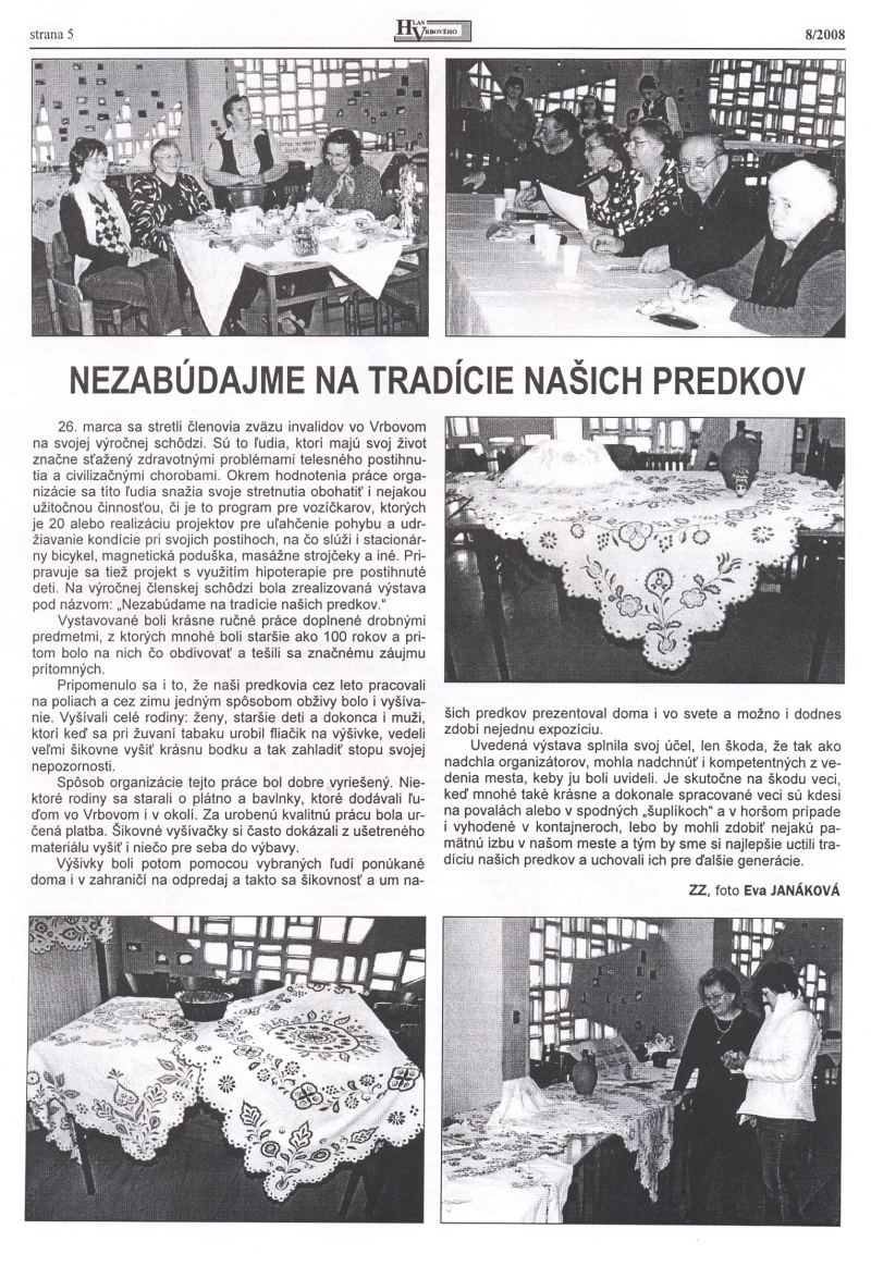 Hlas Vrbového 8/2008, strana 5