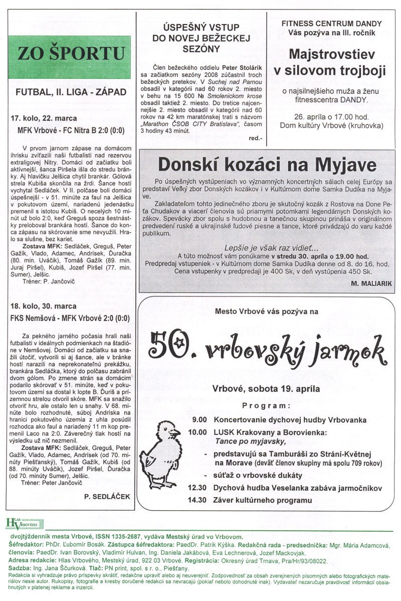 Hlas Vrbového 8/2008, strana 7