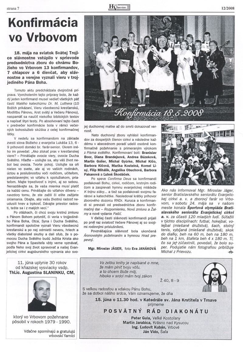 Hlas Vrbového 12/2008, strana 7
