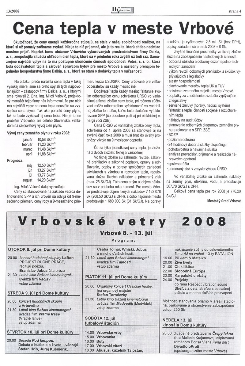 Hlas Vrbového 13/2008, strana 4