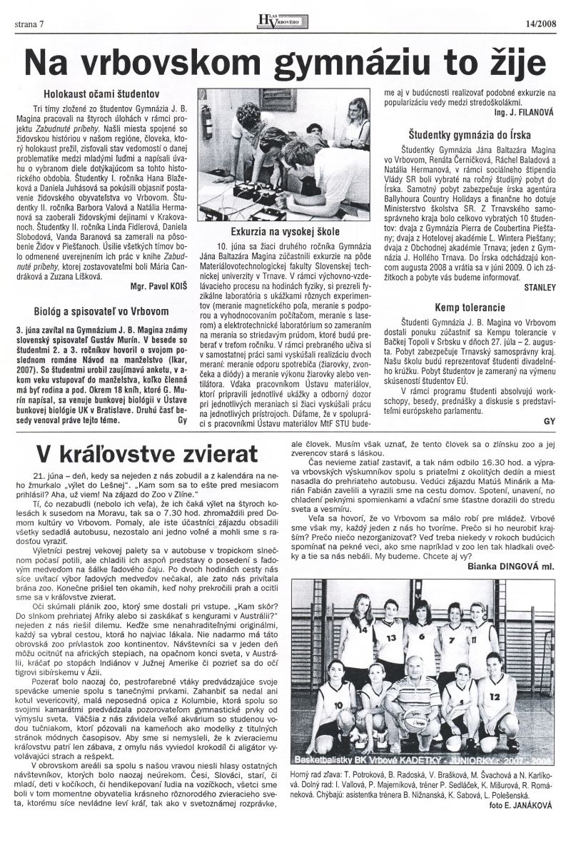 Hlas Vrbového 14/2008, strana 7