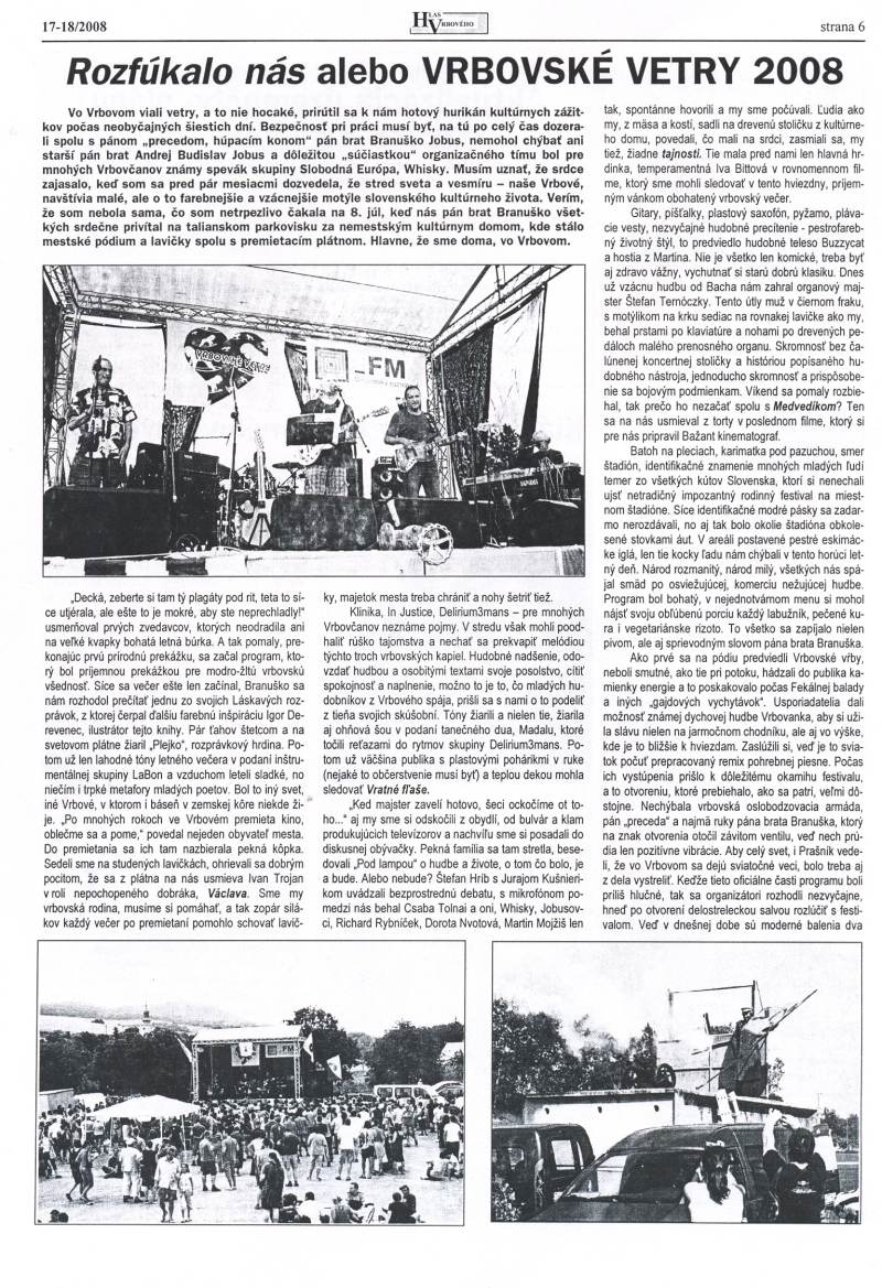 Hlas Vrbového 17,18/2008, strana 6