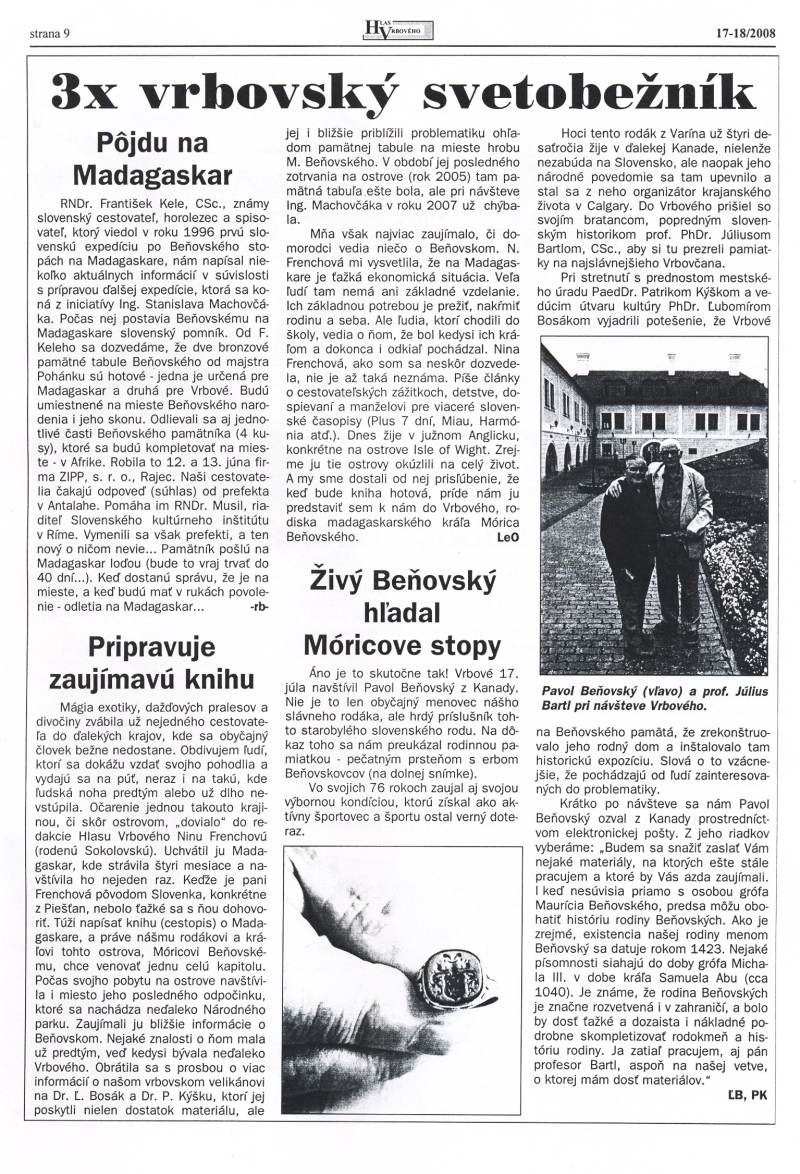 Hlas Vrbového 17,18/2008, strana 9