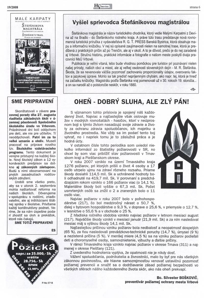 Hlas Vrbového 19/2008, strana 6