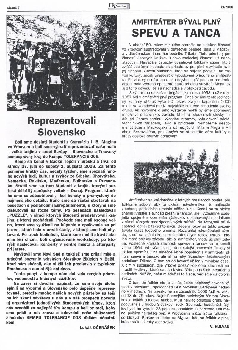Hlas Vrbového 19/2008, strana 7