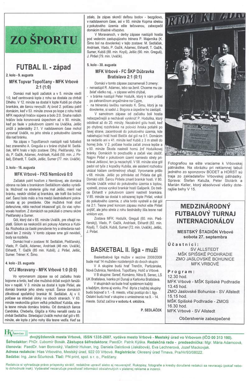 Hlas Vrbového 19/2008, strana 8