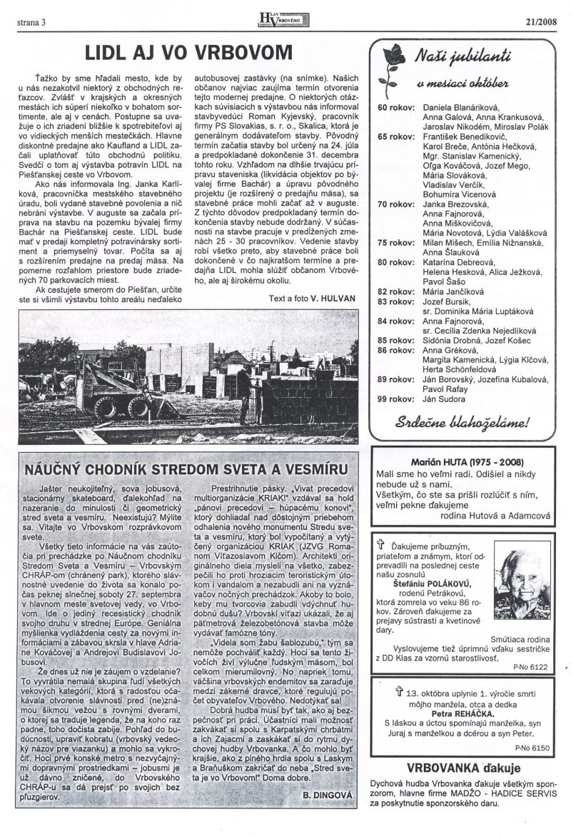 Hlas Vrbového 21/2008, strana 3