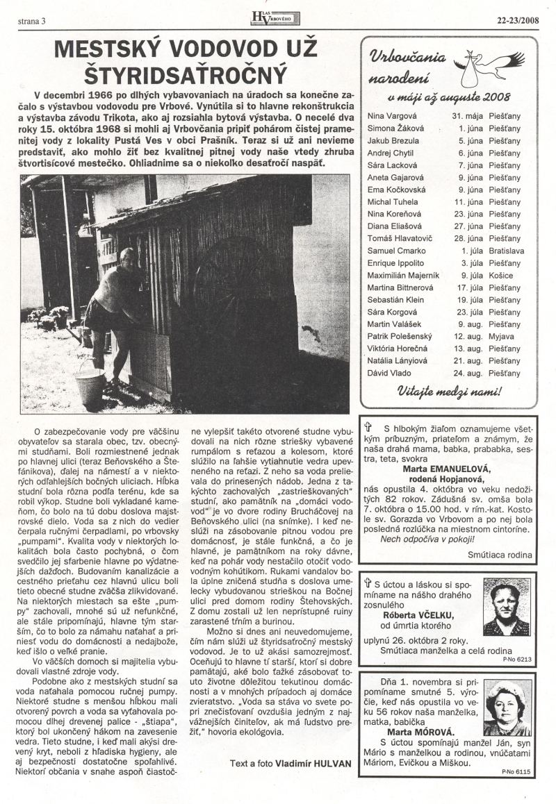 Hlas Vrbového 22,23/2008, strana 3