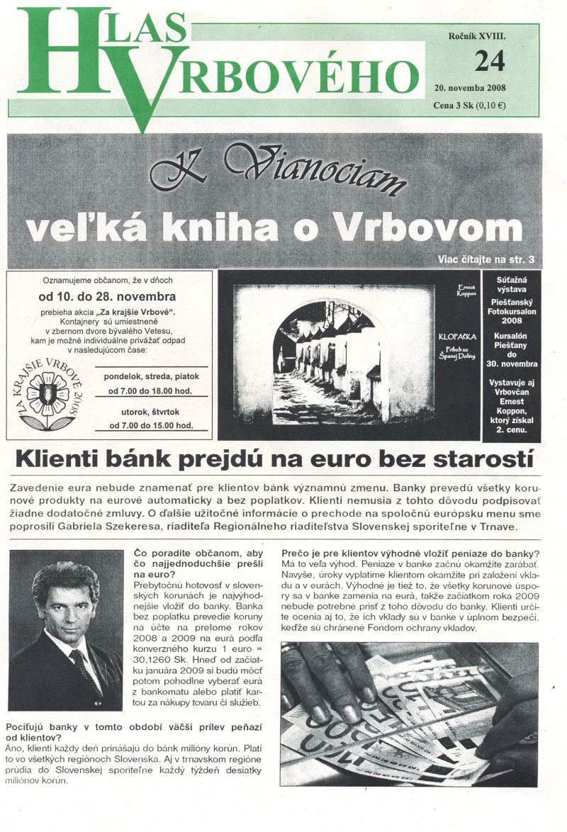 Hlas Vrbového 24/2008, strana 1