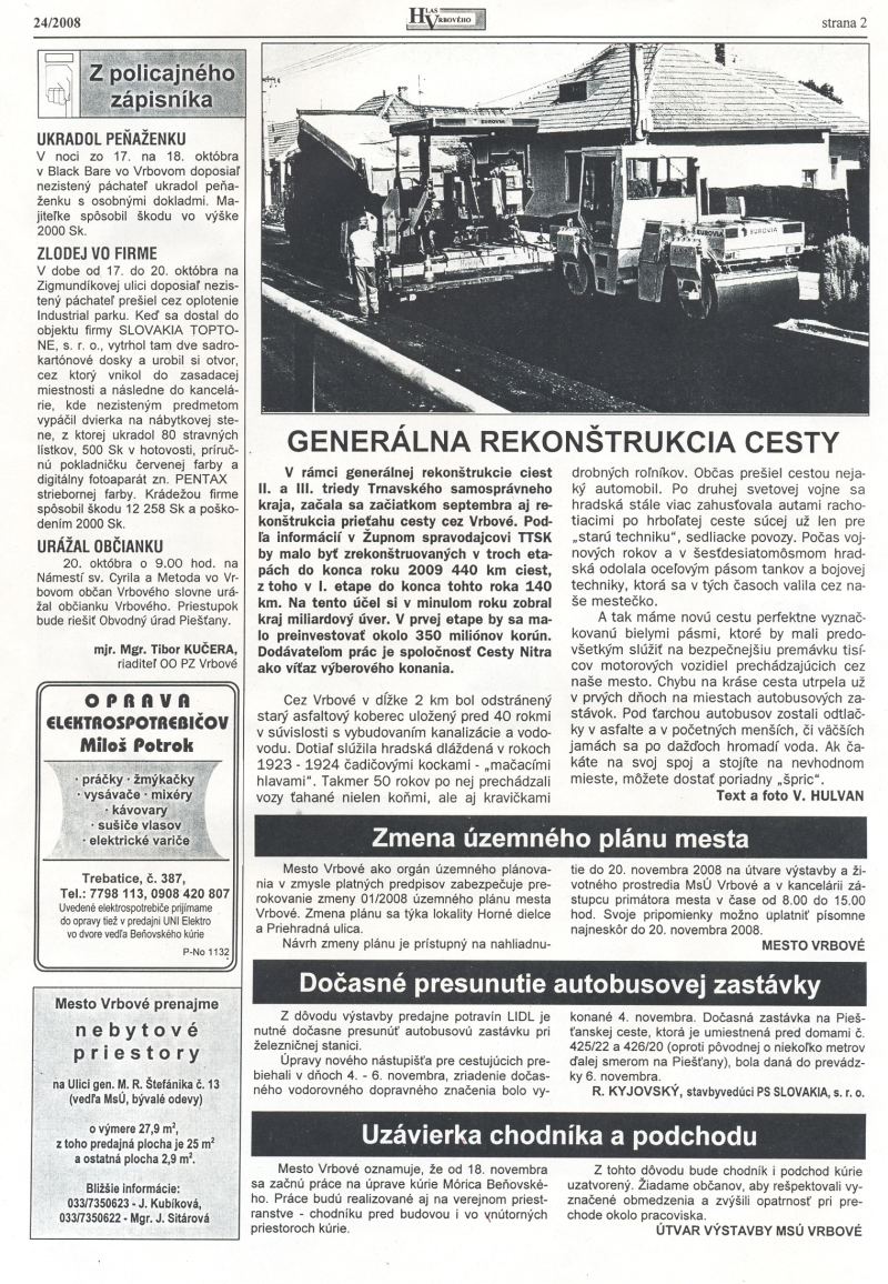 Hlas Vrbového 24/2008, strana 2