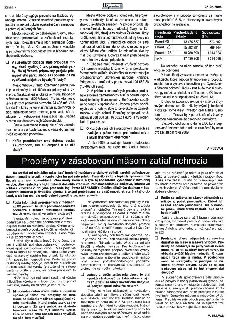 Hlas Vrbového 25,26/2008, strana 7