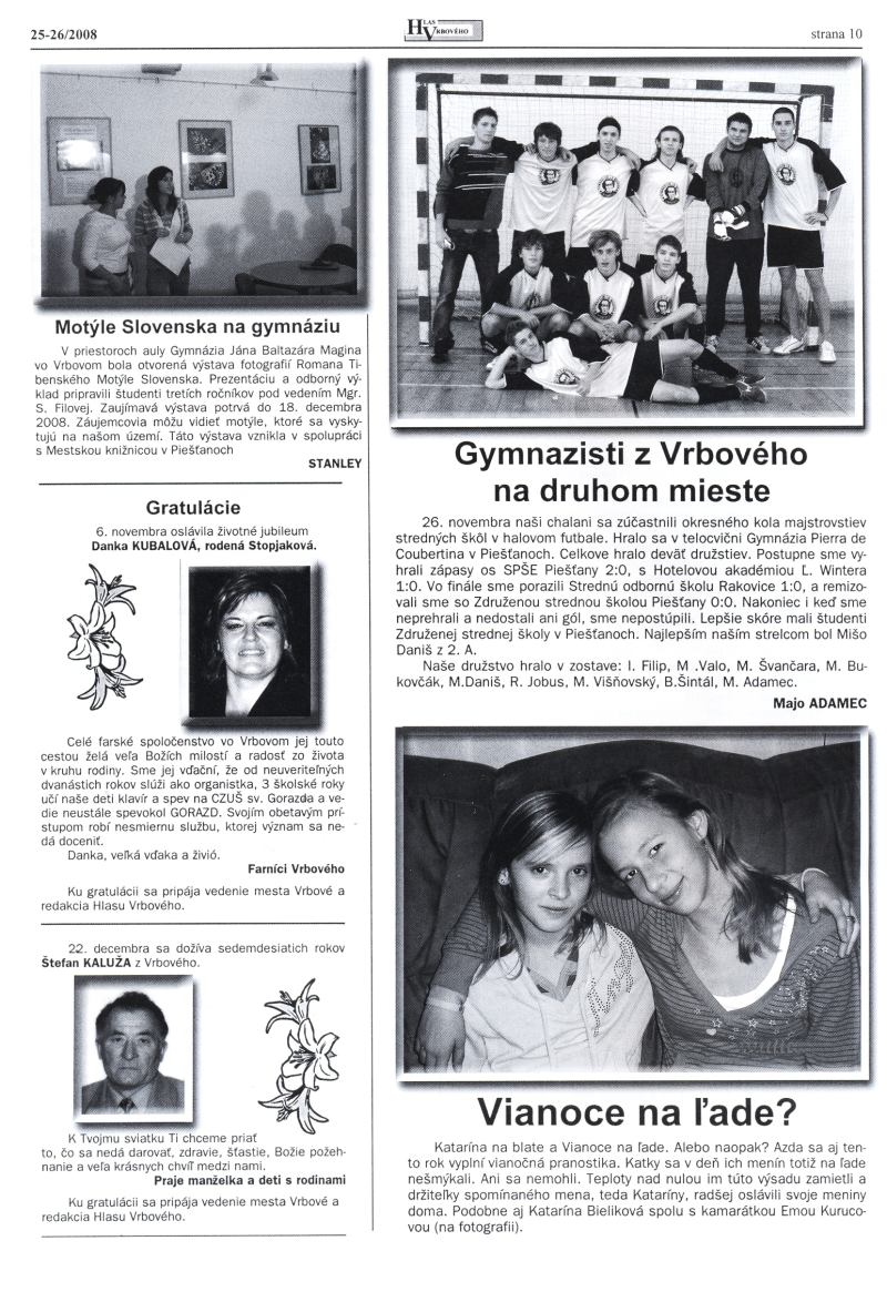 Hlas Vrbového 25,26/2008, strana 10