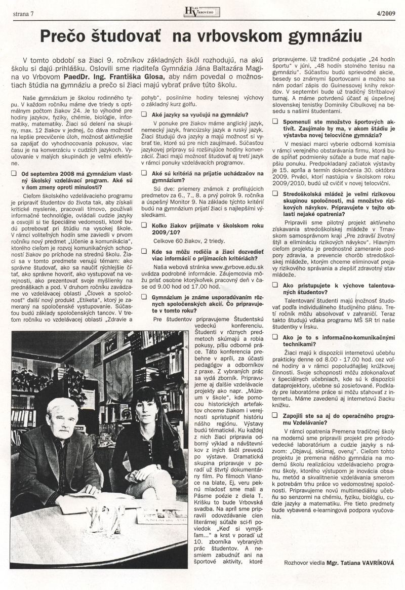 Hlas Vrbového 04/2009, strana 7