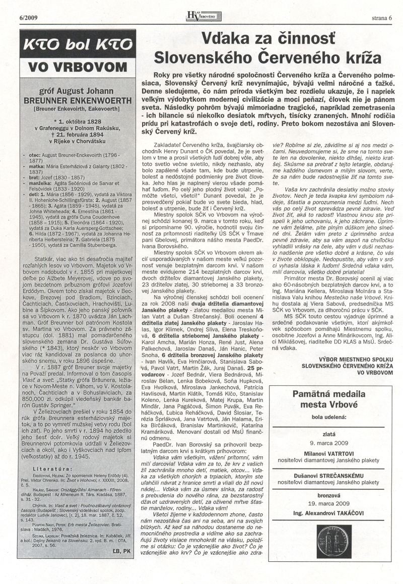 Hlas Vrbového 06/2009, strana 6