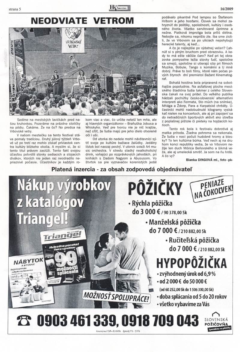 Hlas Vrbového 16/2009, strana 5