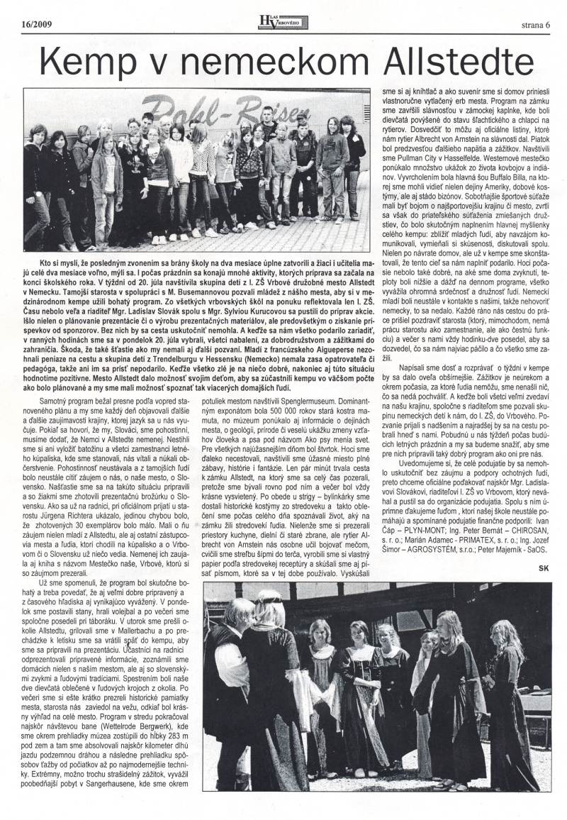 Hlas Vrbového 16/2009, strana 6