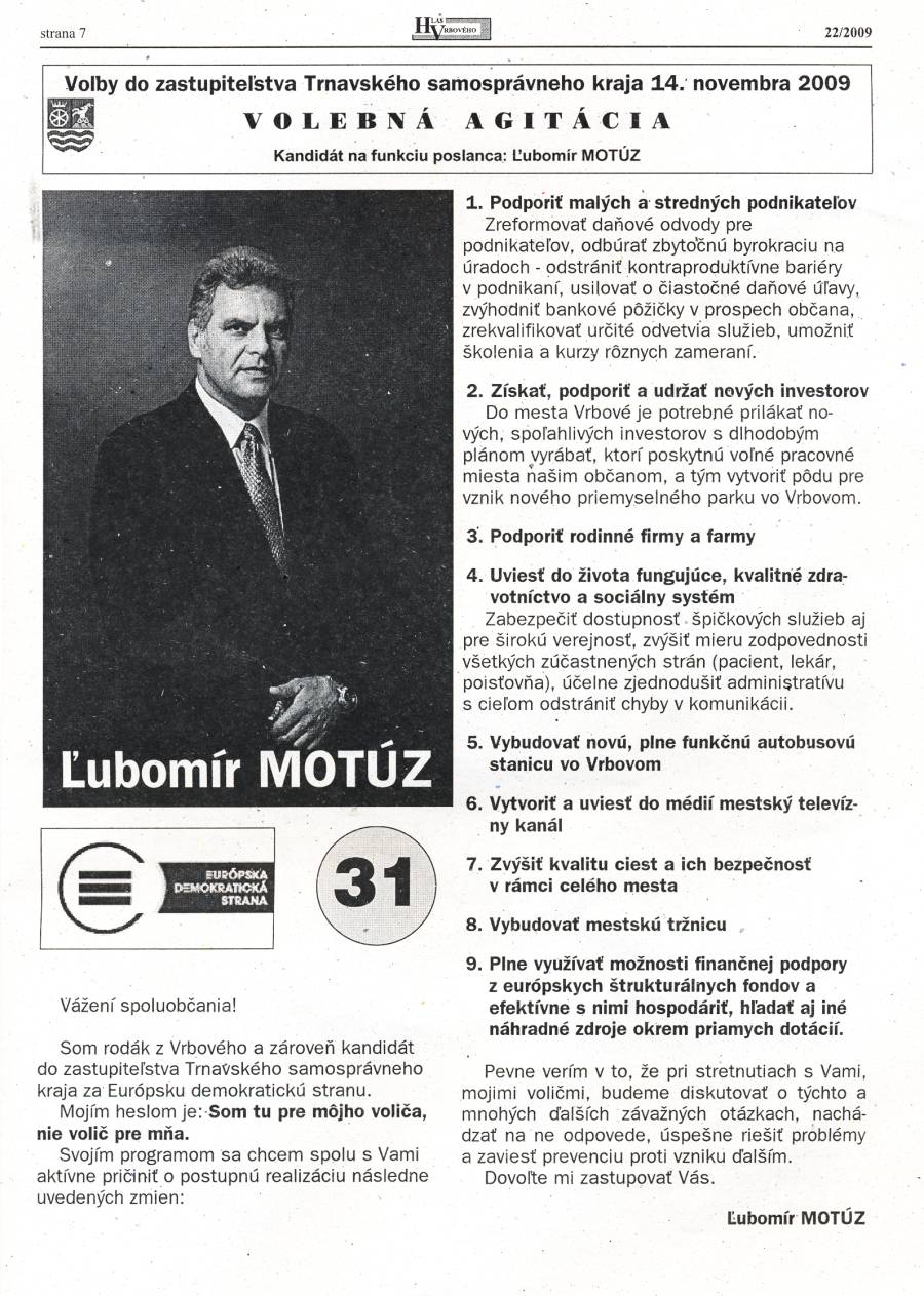 Hlas Vrbového 22/2009, strana 7
