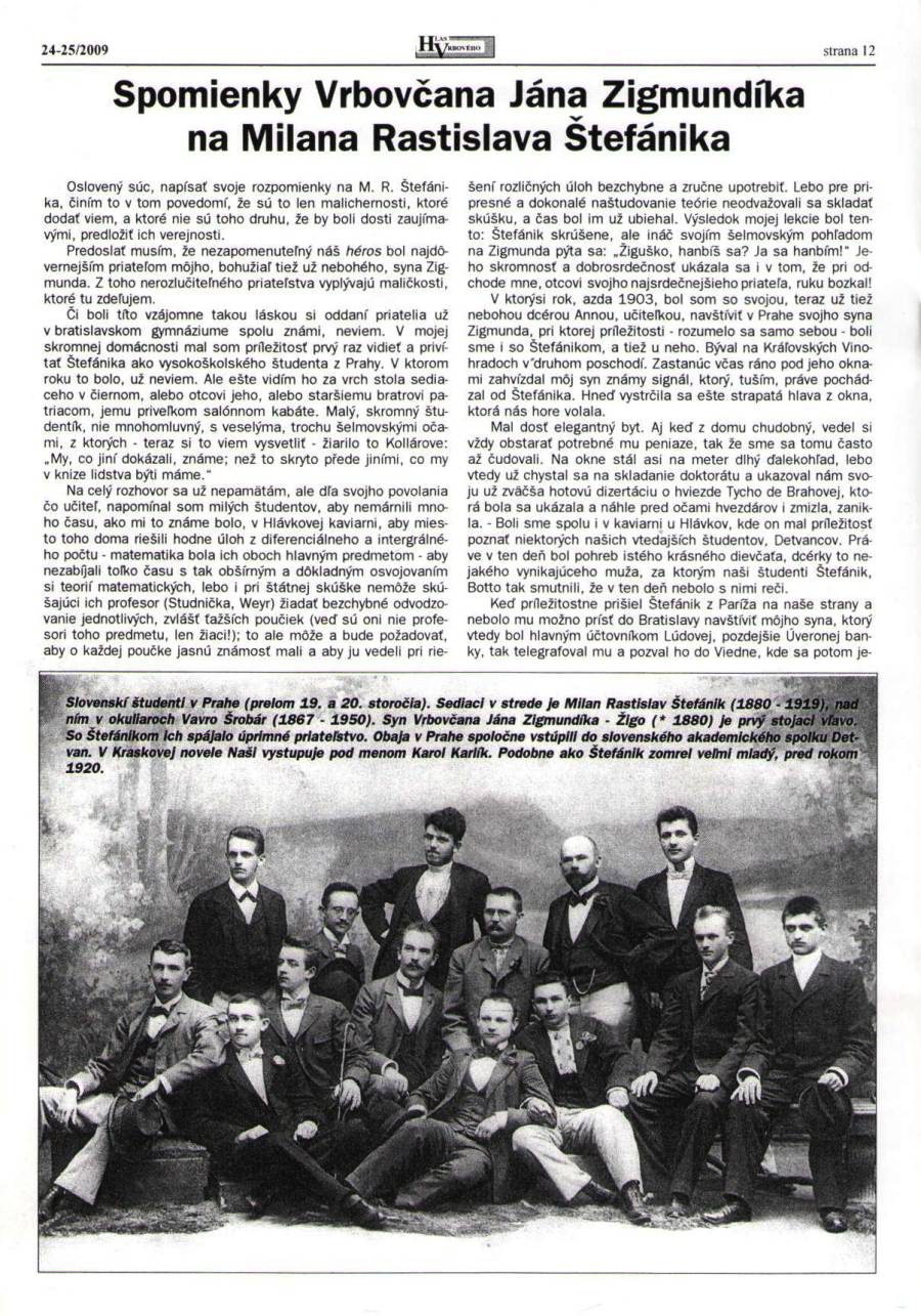 Hlas Vrbového 24,25/2009, strana 12