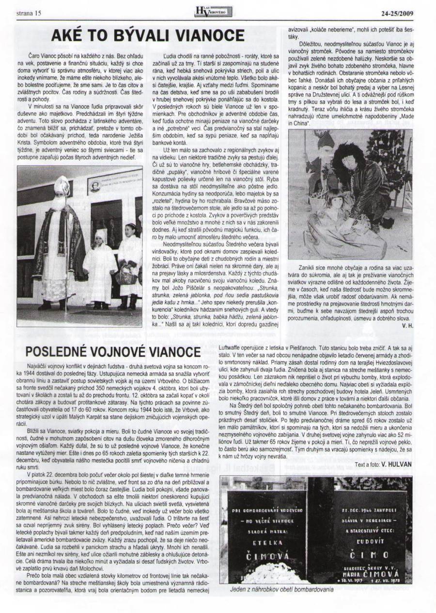 Hlas Vrbového 24,25/2009, strana 15