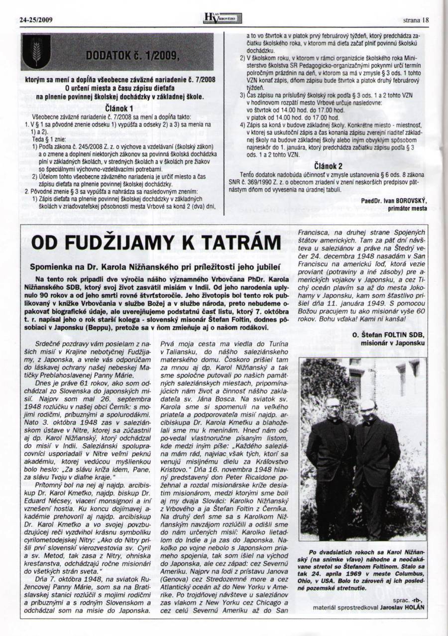 Hlas Vrbového 24,25/2009, strana 18