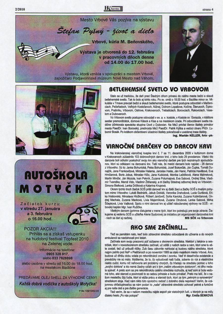 Hlas Vrbového 02/2010, strana 4