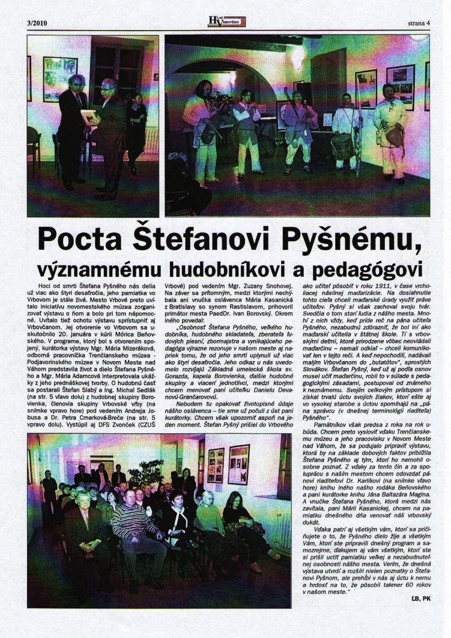 Hlas Vrbového 03/2010, strana 4