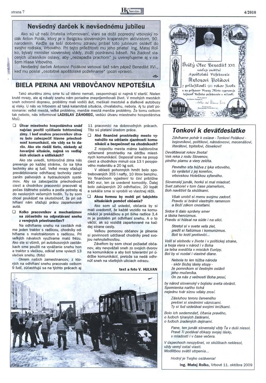 Hlas Vrbového 04/2010, strana 7