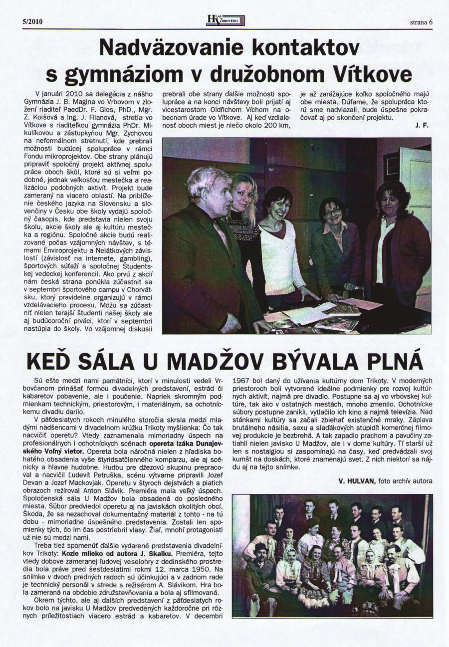 Hlas Vrbového 05/2010, strana 6
