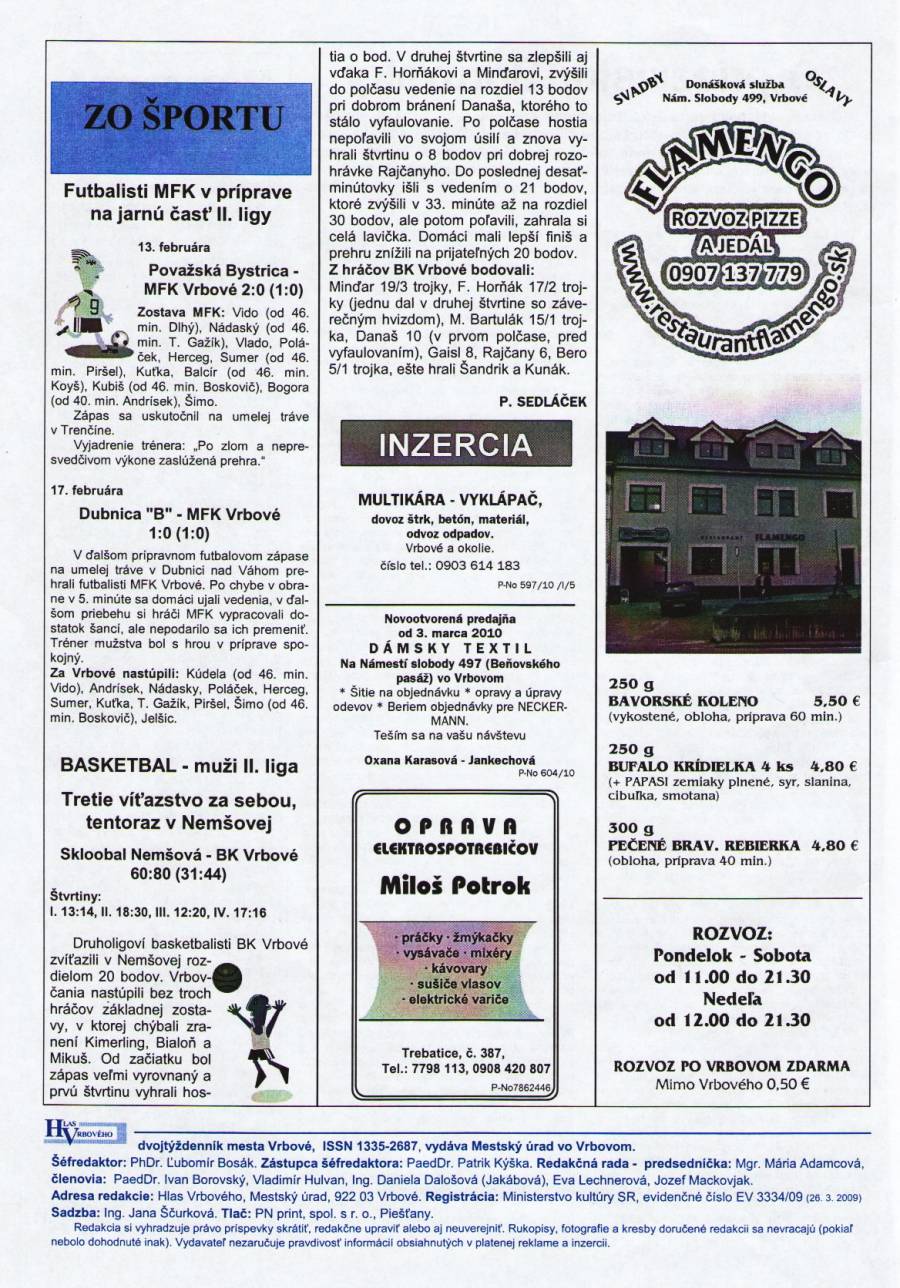 Hlas Vrbového 05/2010, strana 8