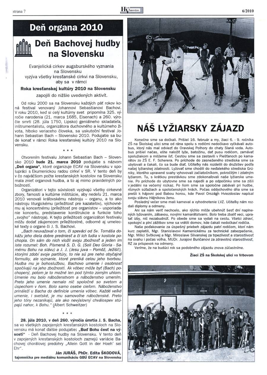 Hlas Vrbového 06/2010, strana 7
