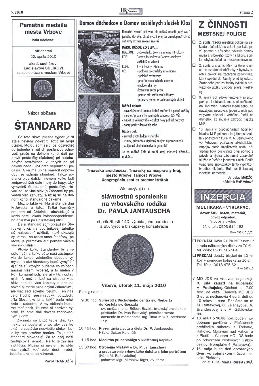 Hlas Vrbového 09/2010, strana 2