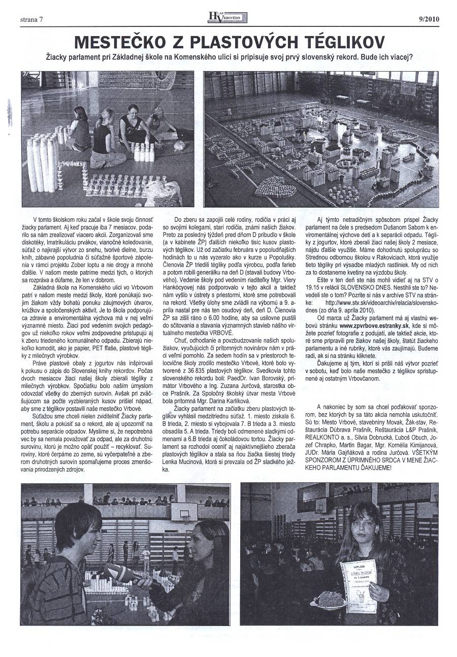 Hlas Vrbového 09/2010, strana 7