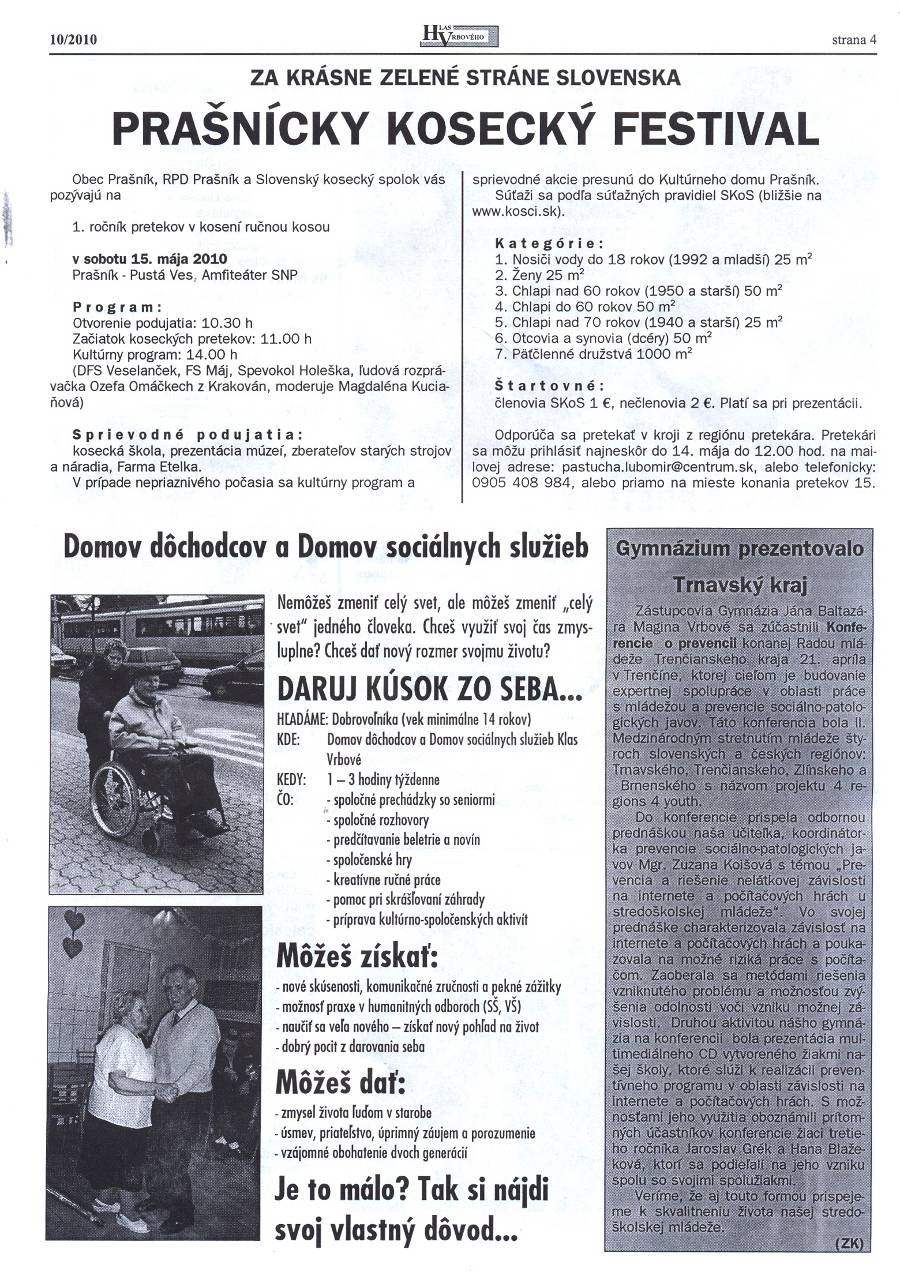 Hlas Vrbového 10/2010, strana 4