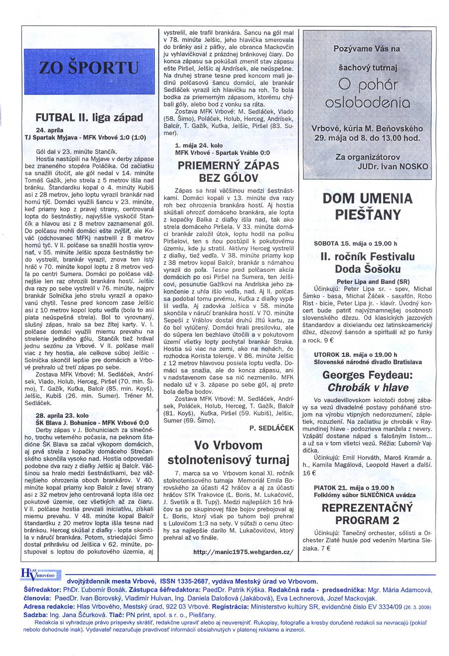 Hlas Vrbového 10/2010, strana 8
