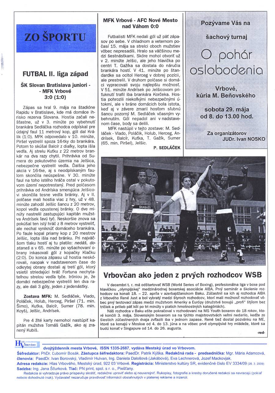 Hlas Vrbového 11/2010, strana 8