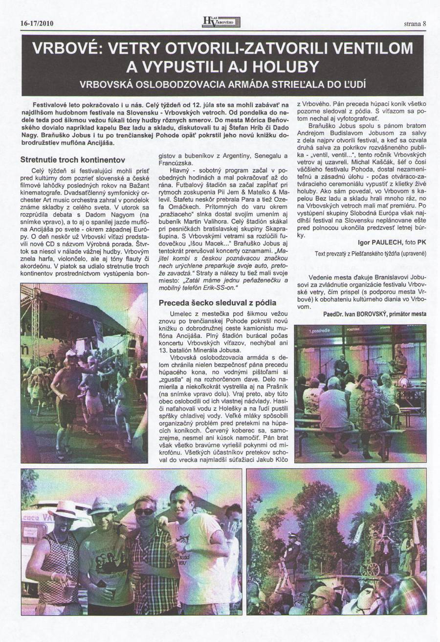 Hlas Vrbového 16,17/2010, strana 8