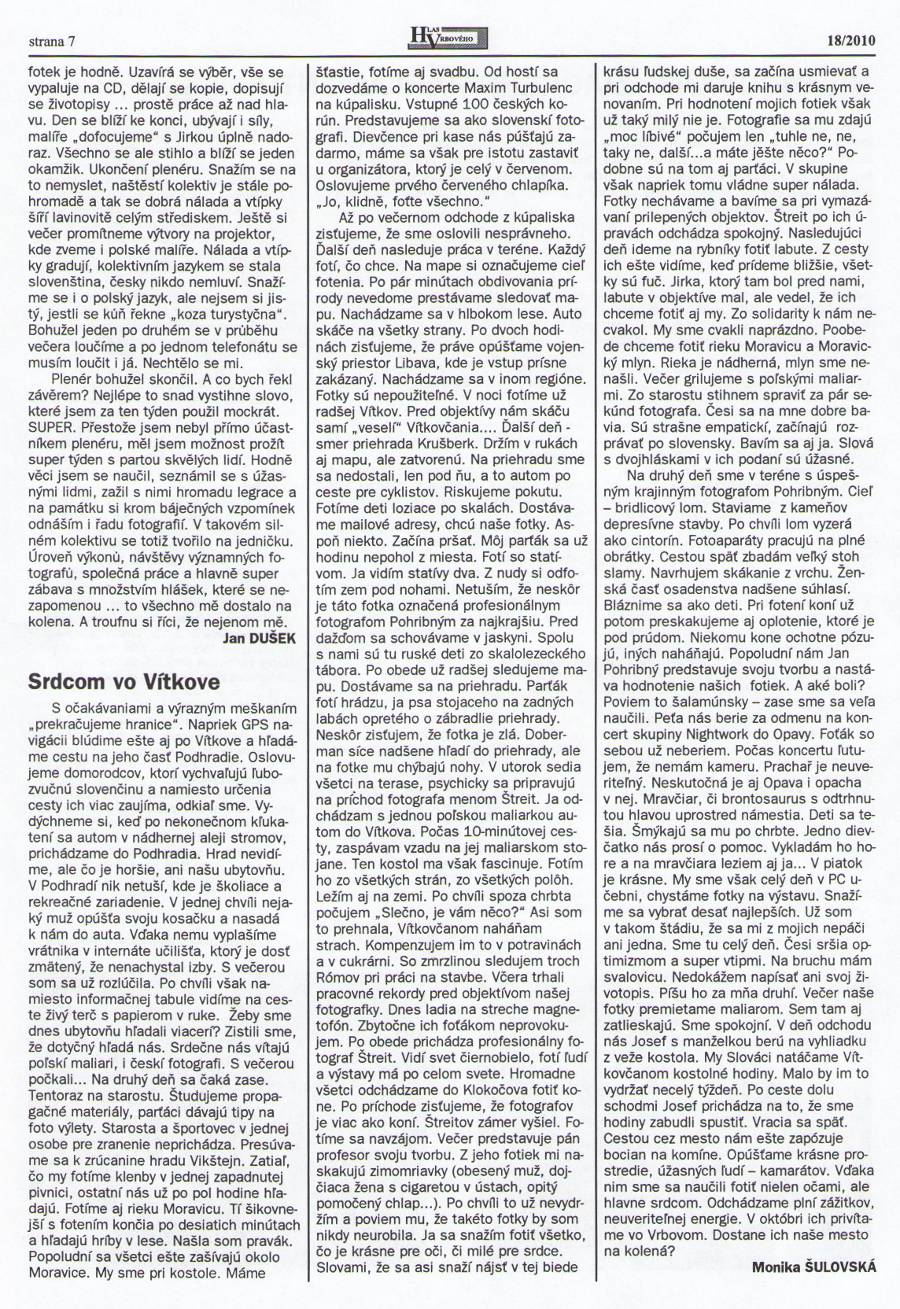Hlas Vrbového 18/2010, strana 7