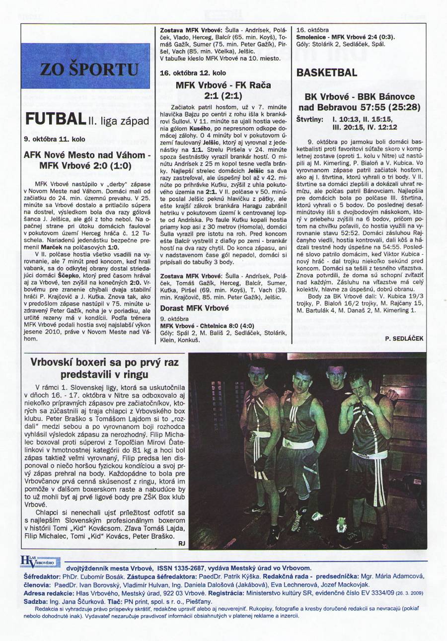 Hlas Vrbového 22/2010, strana 12