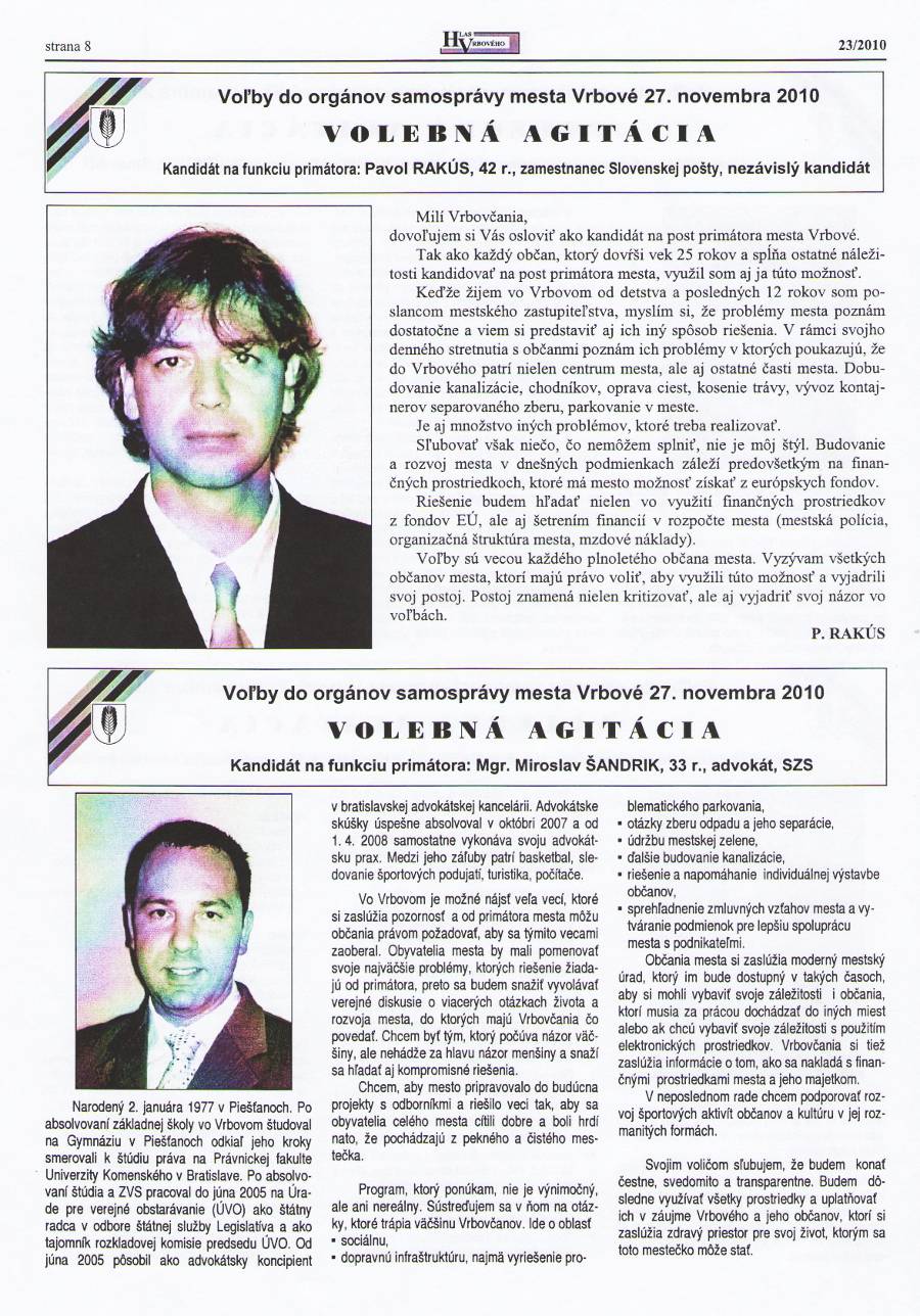 Hlas Vrbového 23/2010, strana 8