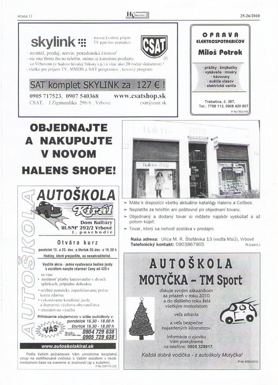 Hlas Vrbového 25,26/2010, strana 11