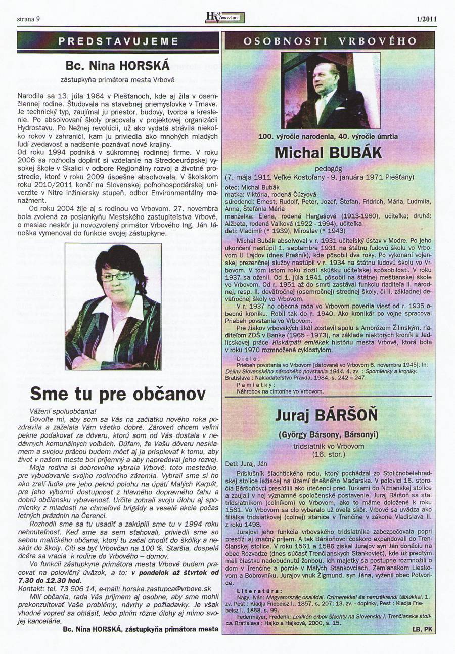 Hlas Vrbového 01/2011, strana 9